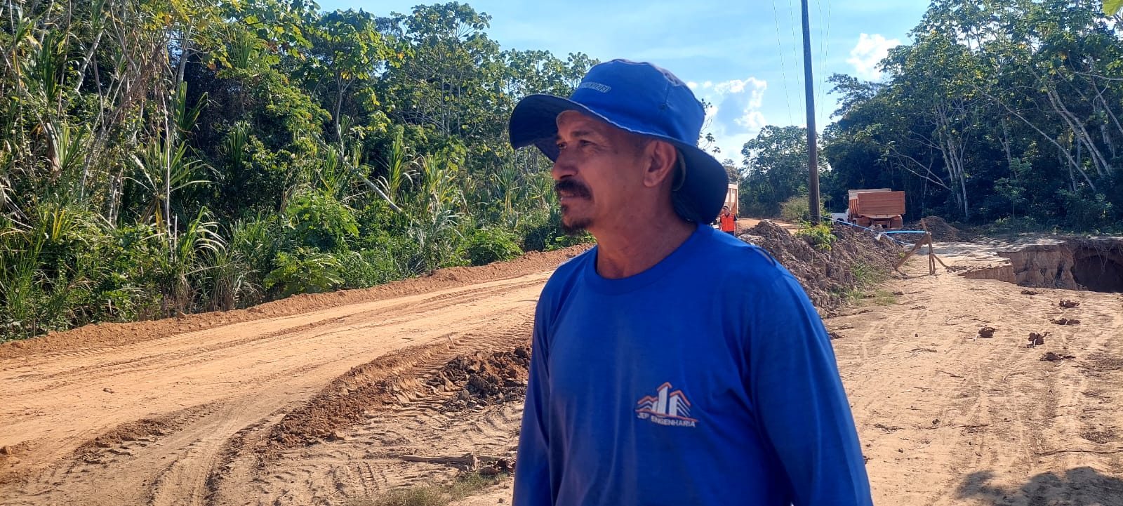 Edilson Almeida acredita que o trabalho realizado pela prefeitura vai conter a erosão 